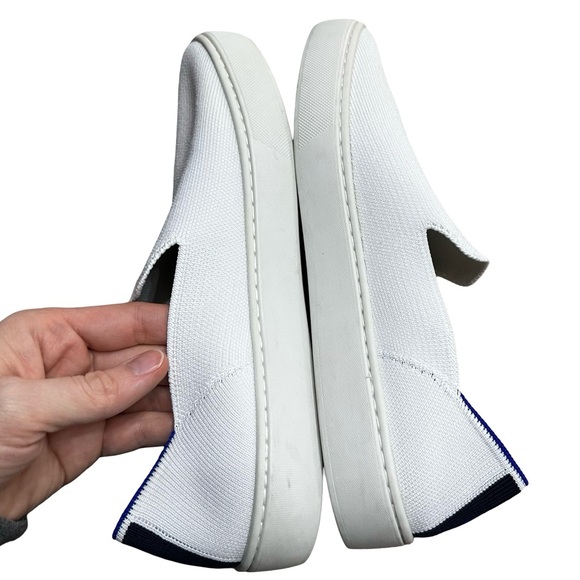 Rothy’s White Classic Sneaker Size 9 Original Slip On Knit Washable Comfort - Picture 9 of 10